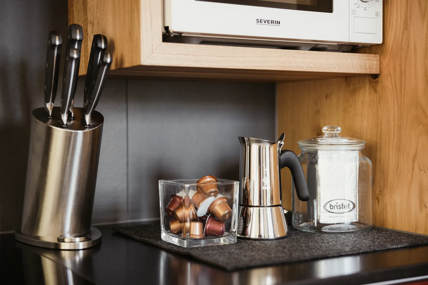 Kaffee-Ecke in der Küche